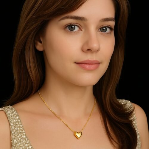 VAKHDUCI Heart Pendant Necklace