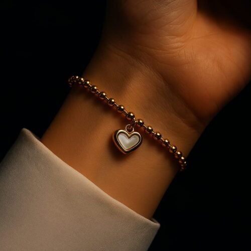 VAKHDUCI Elegant Heart - Shell Bracelet