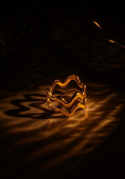 Vakhduci WaveLine Adjustable Open Ring