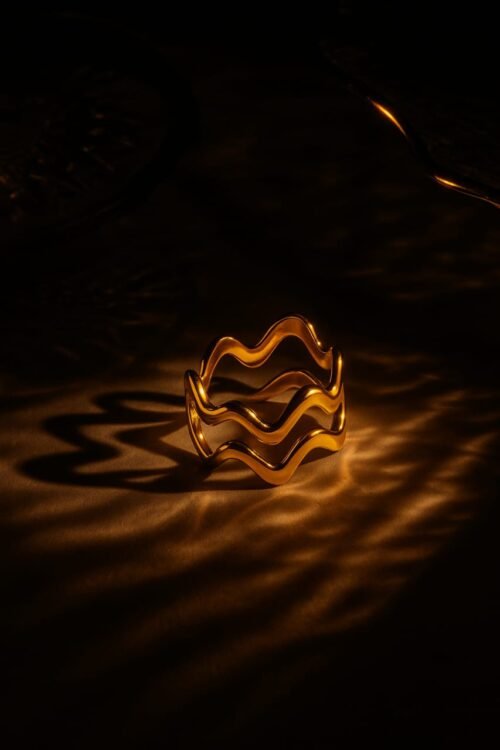 Vakhduci WaveLine Adjustable Open Ring