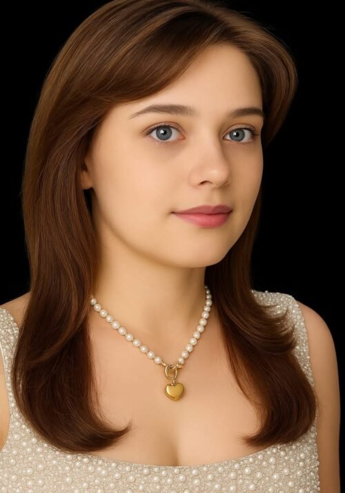 VAKHDUCI Golden Heart Necklace