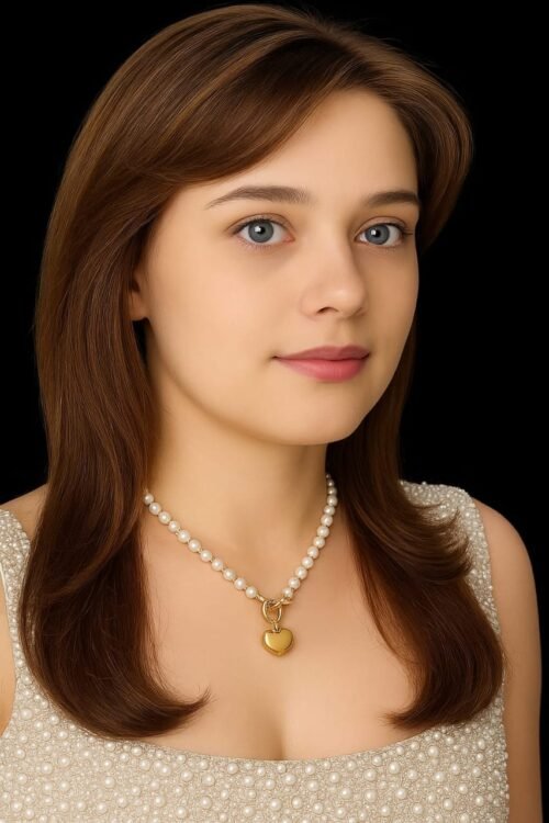 VAKHDUCI Golden Heart Necklace