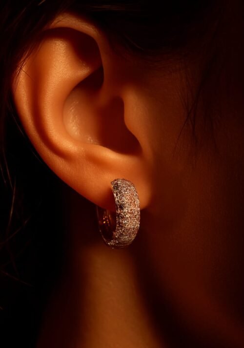VAKHDUCI Geometric Round Earring