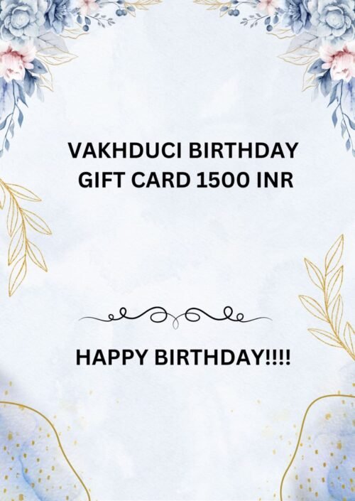 VAKHDUCI Birthday Gift Card